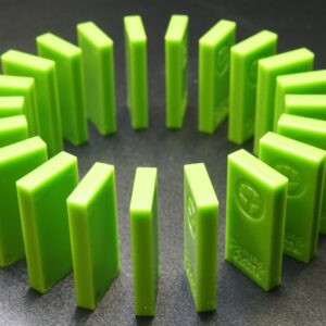 芥末綠色標準型骨牌100片